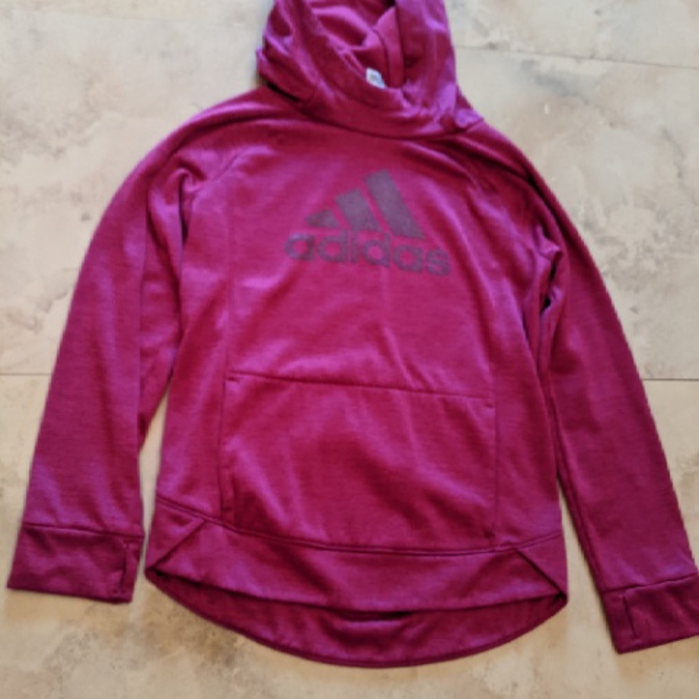 purple Adidas hoodie